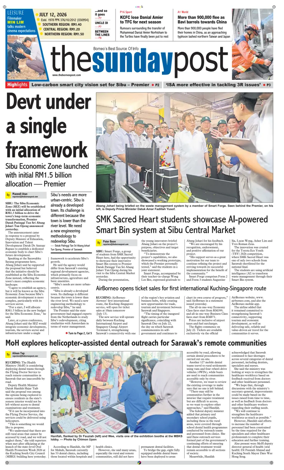 Cover of The Borneo Post (Sarawak)