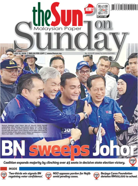 Cover of The Sun (Malaysia)
