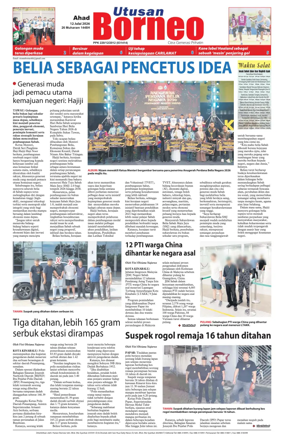 Cover of Utusan Borneo (Sabah)