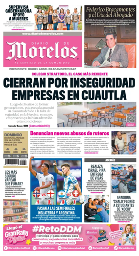 Cover of Diario de Morelos