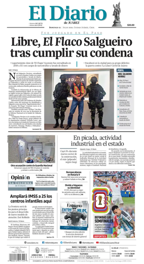 Cover of El Diario de Juarez