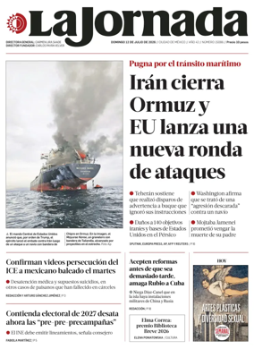 Cover of La Jornada