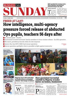 Cover of Business Day (Nigeria)