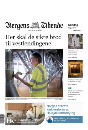 Cover of Bergens Tidende