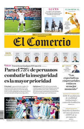 Cover of Diario El Comercio