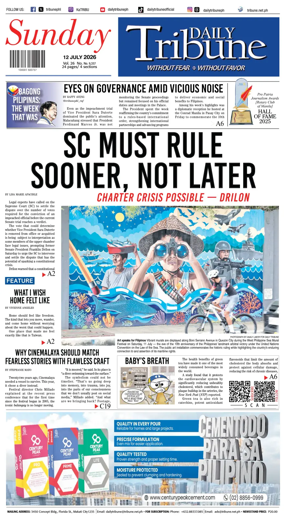 Cover of Daily Tribune (Philippines)