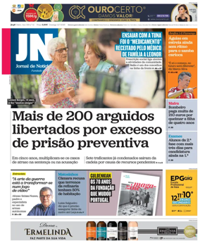 Cover of Jornal de Noticias