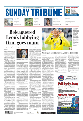 Cover of Sunday Tribune