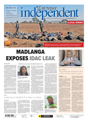 Cover of The Sunday Independent