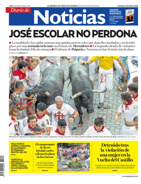 Cover of Diario de Noticias (Spain)