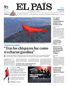Cover of El Pais Madrid