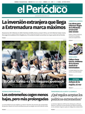 Cover of El Periodico Extremadura