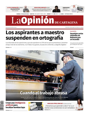 Cover of La Opinion de Murcia (Cartagena)