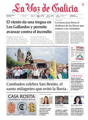 Cover of La Voz de Galicia (Arousa)