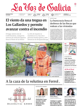 Cover of La Voz de Galicia (Ferrol)