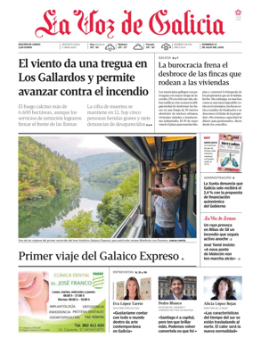 Cover of La Voz de Galicia (Monforte)