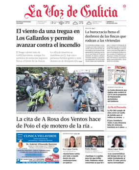 Cover of La Voz de Galicia (Pontevedra)