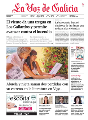 Cover of La Voz de Galicia (Vigo)