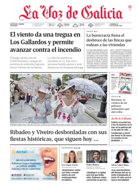 Cover of La Voz de Galicia (Viveiro)
