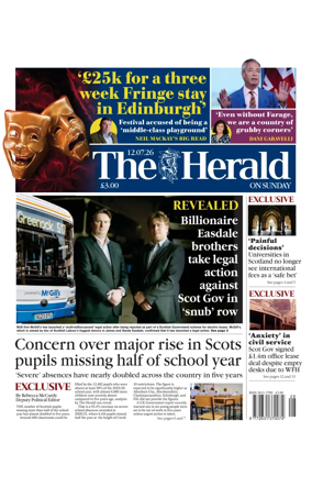 Cover of The Herald (Scotland)
