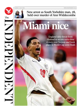 Cover of The Independent