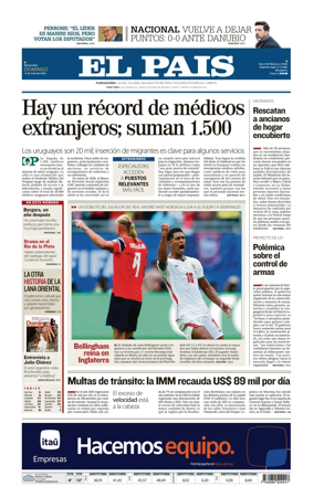 Cover of El Pais (Uruguay)