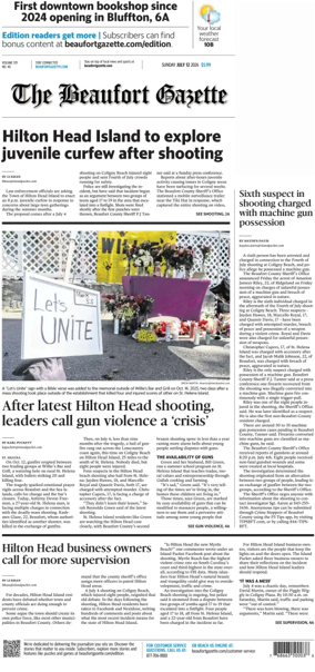 Cover of Beaufort Gazette (Sunday)