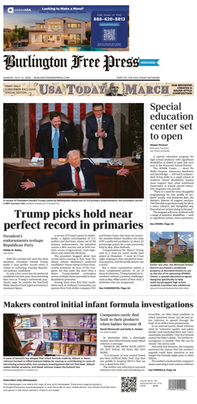 Cover of Burlington Free Press
