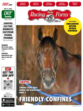 Cover of Daily Racing Form National Digital Edition