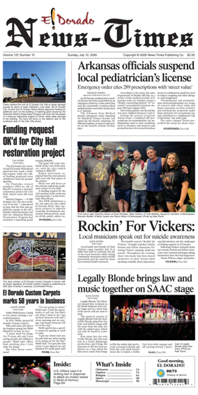 Cover of El Dorado News-Times (VCID - Camden News)