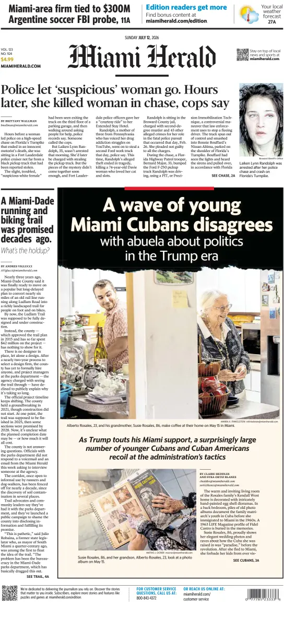 Cover of Miami Herald (Sunday)
