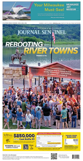Cover of Milwaukee Journal Sentinel