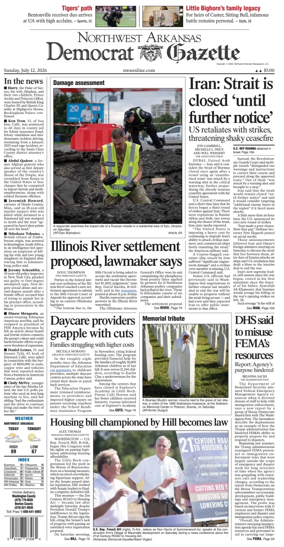 Cover of Northwest Arkansas Democrat-Gazette