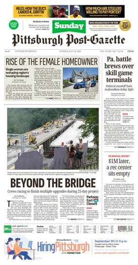 Cover of Pittsburgh Post-Gazette