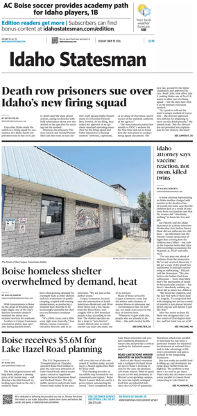 Cover of The Idaho Statesman (Sunday)