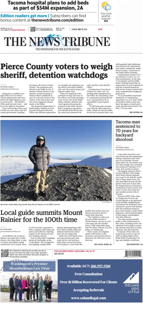 Cover of The News Tribune