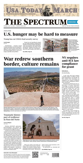 Cover of The Spectrum & Daily News