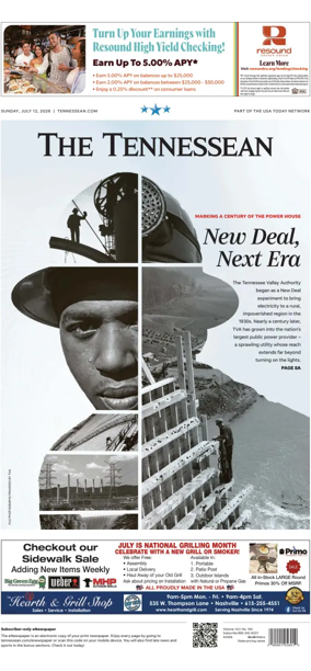Cover of The Tennessean