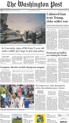 Cover of The Washington Post Sunday