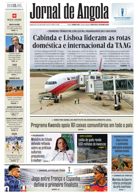 Cover of Jornal de Angola
