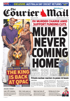 Cover of The Courier-Mail