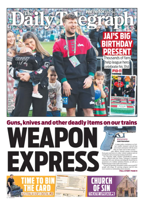 Cover of The Daily Telegraph (Sydney)