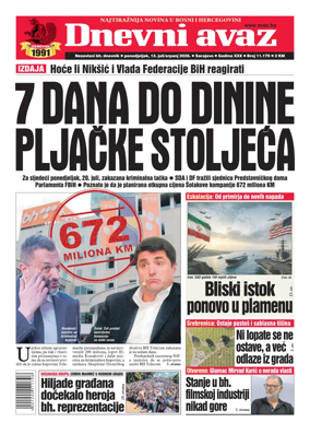 Cover of Dnevni avaz