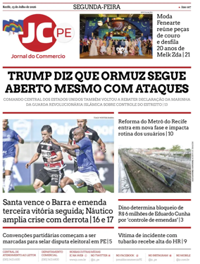 Cover of Jornal do Commercio