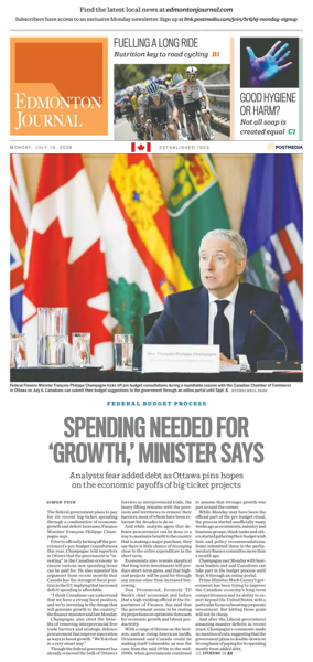 Cover of Edmonton Journal