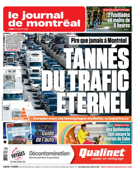Cover of Le Journal de Montreal