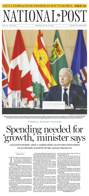 Cover of National Post - (Latest Edition)