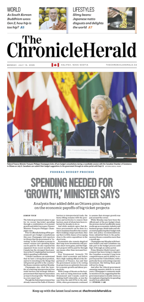 Cover of The Chronicle Herald (Provincial)