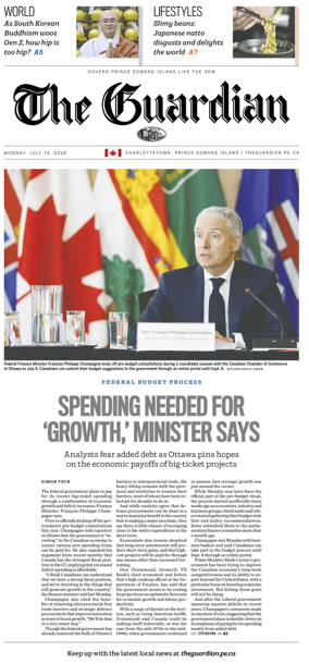 Cover of The Guardian (Charlottetown)
