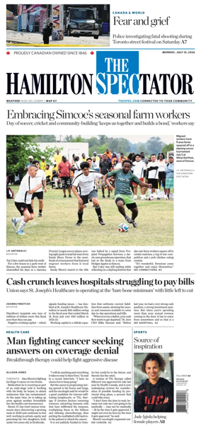 Cover of The Hamilton Spectator